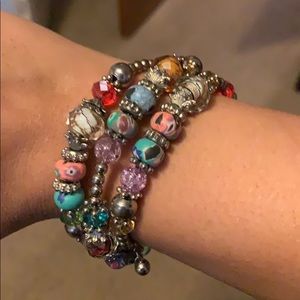 Beautiful beaded wrap bracelet
